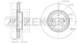 Изображение 1, BS6674 Диск тормозной HYUNDAI G70 передний (1шт.) ZEKKERT