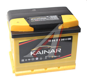 Изображение 1, 6СТ60(1) Аккумулятор KAINAR 60А/ч