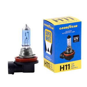 Изображение 2, GY010116 Лампа 11V Н11 55W PGJ19-2 Super White GOODYEAR