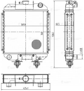 Изображение 4, LRc0624 Радиатор МТЗ-320 алюминиевый дв.LOMBARDINI LPW1503CHD LUZAR