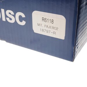 Изображение 4, R6118 Диск тормозной MITSUBISHI Pajero (88-99) задний (1шт.) VALEO PHC