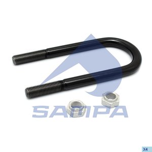 Изображение 2, 070.336/1 Стремянка BPW рессоры (М24x280х125мм) SAMPA