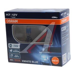 Изображение 2, 62210XWB-HCB Лампа 12V H7 55W PX26d +30% 4000K (2шт.) XWhite Blue OSRAM