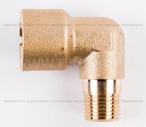 Изображение 8, 467.L.6-К18.17.В Соединитель трубки ПВХ, полиамид d=6мм G наружный 1/8" угольник латунь TISCON