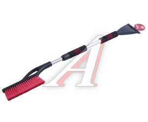 Изображение 1, A0401057 Щетка со скребком телескопическая 90-120см черно-красная ARNEZI