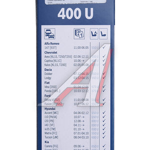 Изображение 4, 3397004579 Щетка стеклоочистителя 400мм Twin BOSCH