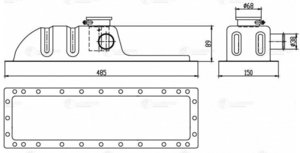 Изображение 3, LC0680 Бачок радиатора МТЗ-80, 82 стальной верхний LUZAR