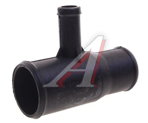 Изображение 1, 33023-1303018-10 Патрубок ГАЗ-3302 радиатора соединительный c отводом для отопителя