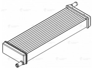Изображение 7, LRH0622 Радиатор отопителя МТЗ-1522,  все МТЗ с 2016г. алюминиевый LUZAR