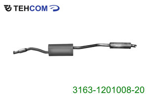 Изображение 1, 3163-1201008-20 конс. Глушитель УАЗ-3163 Патриот дв.ЗМЗ-40906 ЕВРО-5 с резонатором ТЕХКОМ