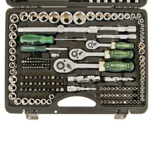 Изображение 2, RF-42182-5 Набор инструментов 218 предметов слесарно-монтажный 1/2", 1/4", 3/8" ROCKFORCE