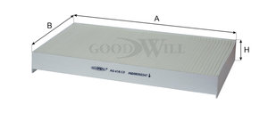 Изображение 3, AG416CF Фильтр воздушный салона MERCEDES Viano (W639), Vito (W639) GOODWILL