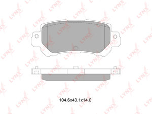 Изображение 1, BD5126 Колодки тормозные MAZDA CX-5 (11-) задние (4шт.) LYNX