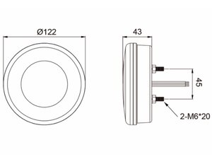 Изображение 4, 370-17-056 Фонарь задний универсальный светодиодный 12/24V с указателем заднего хода MEGAPOWER