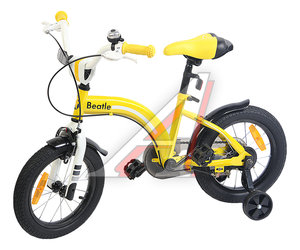 Изображение 2, JK18440114 Велосипед 14" 1-ск. (3-4 года) желтый Beatle STITCH