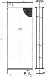 Изображение 3, LRc3110 Радиатор CATERPILLAR  320D/323D/324D/325D/329D (дв.CAT 3066/C6.4/C7) алюминиевый LUZAR