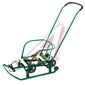 Изображение 2, Т3КУ Санки металлические (с выдвижными колесиками) 3+ ТИМКА