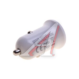 Изображение 2, CC69 White Устройство зарядное в прикуриватель 2USB 12V белое XO
