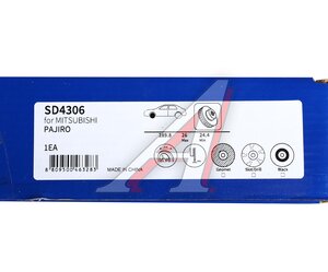 Изображение 6, SD4306 Диск тормозной MITSUBISHI Pajero (99-06) передний (1шт.) SANGSIN
