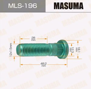 Изображение 3, MLS-196 Шпилька колеса HONDA М12х42х1.5 MASUMA
