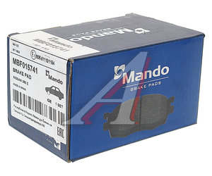 Изображение 2, MBF015741 Колодки тормозные SUBARU Impreza (01-07) задние (4шт.) MANDO