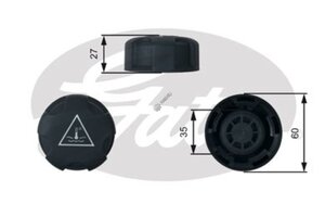 Изображение 2, RC247 Крышка бачка расширительного BMW X6 (E71) GATES