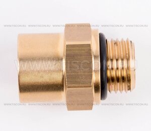 Изображение 9, 467.I.4-М10.138.В Соединитель трубки ПВХ, полиамид d=4мм (наружная резьба) М10х1 прямой латунь TISCON
