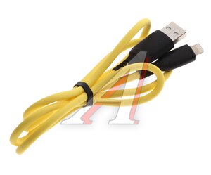 Изображение 2, NB245 yellow Кабель iPhone (5-) 2.4A 1м желтый XO