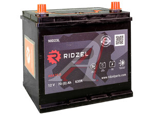 Изображение 1, 6СТ70(0) 90D23L ABA70.0 Аккумулятор RIDZEL Asia 70А/ч обратная полярность