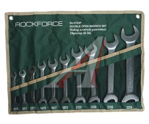 Изображение 1, RF-5103P Набор ключей рожковых 8-36мм 10 предметов на полотне ROCKFORCE