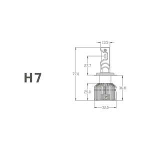 Изображение 6, DV07K5 Лампа светодиодная 12V H7 PX26d бокс (2шт.) MTF