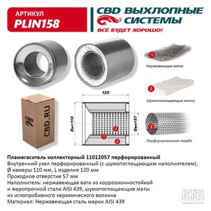 Изображение 1, PLIN158 Пламегаситель FORD Explorer (11-) CBD