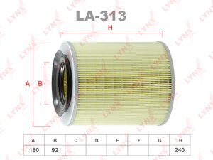 Изображение 1, LA-313 Фильтр воздушный MITSUBISHI Canter (97-03) LYNX