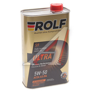 Изображение 1, 322951 Масло моторное ULTRA A3/B4 5W50 синт.1л ROLF