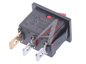 Изображение 2, 36-2170 Выключатель клавиша 12V 15A красный с подсветкой мини REXANT