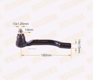 Изображение 2, ME-N201L Наконечник рулевой тяги NISSAN Qashqai (J10), X-Trail (T31) левый MASUMA