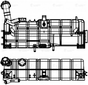Изображение 3, LET1570 Бачок расширительный КАМАЗ-5490 MERCEDES Axor 2 системы охлаждения LUZAR