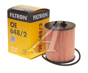 Изображение 2, OE648/2 Фильтр масляный OPEL Astra G (1.8), Vectra B (1.8/2.5/2.6), Vectra C (3.2) FILTRON