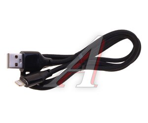 Изображение 1, NB291 Black Кабель iPhone (5-) 6A 1м XO