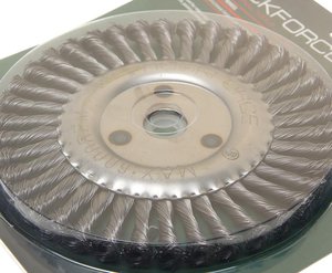 Изображение 2, RF-BWF108 Кордщетка для УШМ дисковая 200мм витая сталь в блистере ROCKFORCE