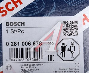 Изображение 7, 0281006678 Датчик массового расхода воздуха KIA Carnival, Sorento BOSCH