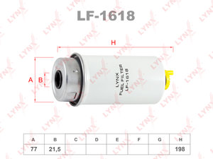 Изображение 1, LF1618 Фильтр топливный FORD Transit (00-) LYNX