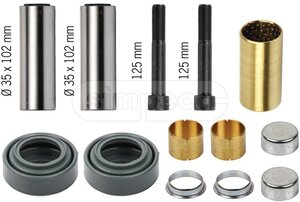 Изображение 1, SP0503.0120 Ремкомплект суппорта VOLVO FH (направляющие, втулки, крышка, пыльники) SIMPECO