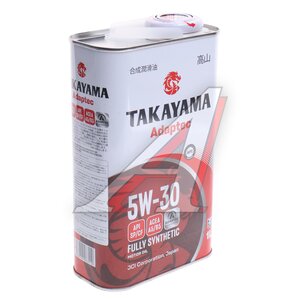 Изображение 1, 322126 Масло моторное Adaptec A5/B5 5W30 синт.1л TAKAYAMA