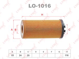 Изображение 1, LO1016 Фильтр масляный BMW 2 (F45) MINI Cooper (F56) LYNX