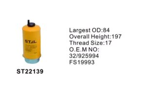 Изображение 1, ST22139 Фильтр топливный JCB STAL