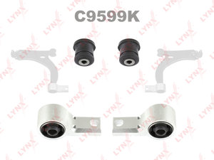 Изображение 1, C9599K Сайлентблок FORD Fusion (02-) рычага переднего (комплект 4шт) LYNX