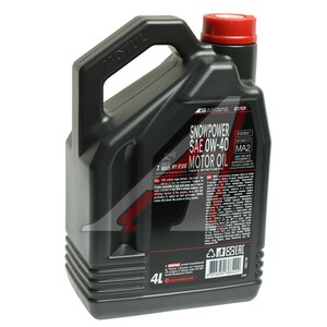 Изображение 2, 112365 Масло моторное SNOWPOWER 4T 0W40 синт.4л MOTUL