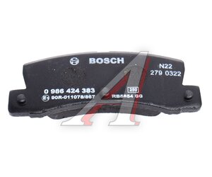 Изображение 4, 0986424383 Колодки тормозные KIA Rio (02-), Spectra, Carens передние (4шт.) BOSCH