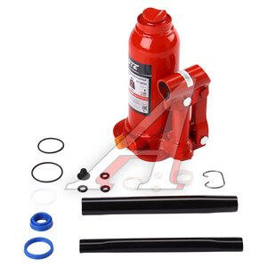 Изображение 1, GTE-TH80202 Домкрат бутылочный 2т 170-370мм 2-х штоковый GTE